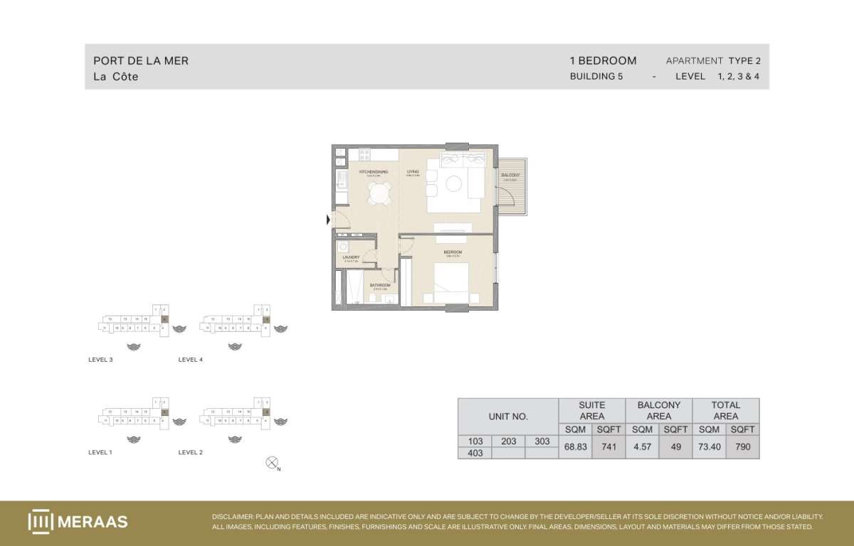 1BHK-Type 2 - Unit 103,203,303,403